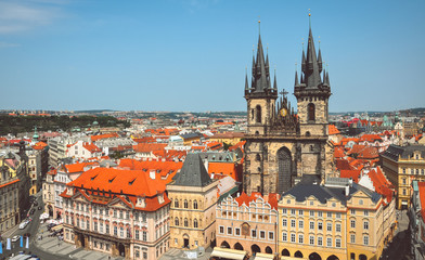 Fototapeta premium Church of the Virgin Mary in the Old Town, Prague, Czech Republic