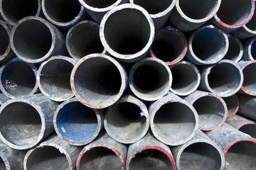 Scaffolding Pipes Close Up