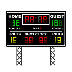 Fototapeta premium American Football Scoreboard. Time, Guest, Home. Electronic Wireless Scoreboard Timer. Vector Illustration