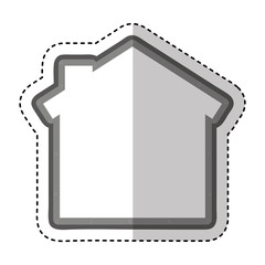 house silhouette isolated icon vector illustration design