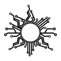 circuit symbol isolated icon vector illustration design