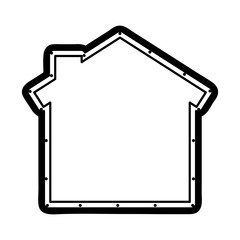 house silhouette isolated icon vector illustration design