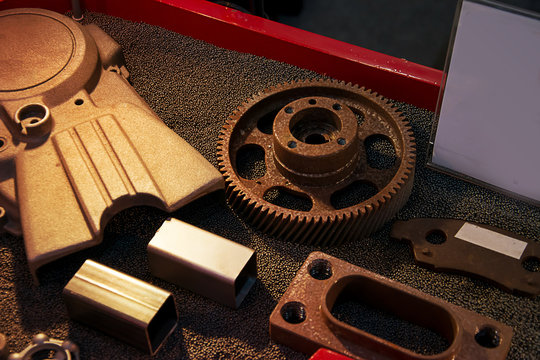 Automotive aluminum casting part prepared surface for painting