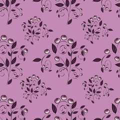 Berries Abstract seamless pattern. 