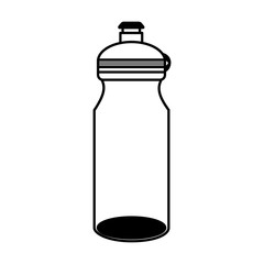 bottle water gym isolated icon vector illustration design