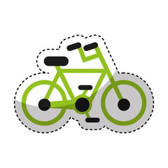 bicycle vehicle sport icon vector illustration design