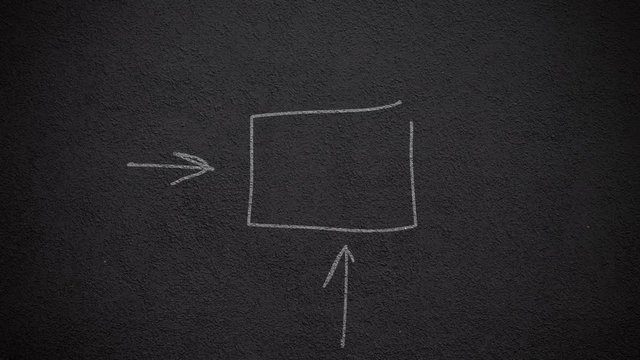 Handmade note of "breaking out the box"