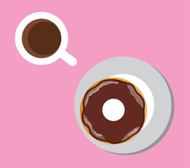 Coffee and donuts