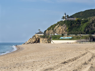 Playa de Calella en Cataluña, España