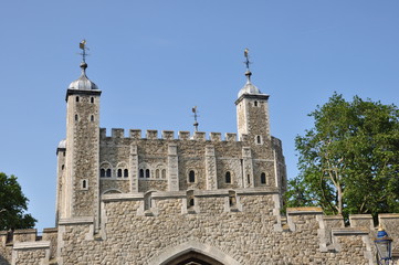 Fototapeta na wymiar Torre fortaleza en Londres