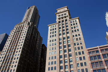Fototapeta na wymiar Buildings Downtown Chicago, USA