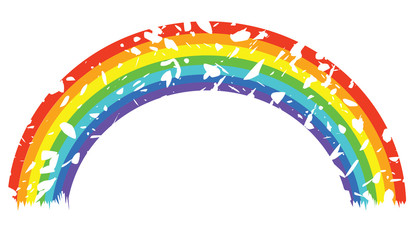 Fototapeta premium vector grunge rainbow