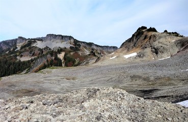 Volcanic rock formation in the North Cascades