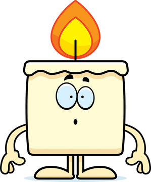 Surprised Cartoon Candle