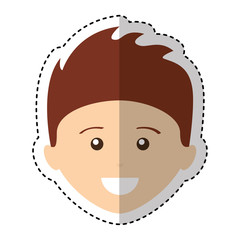 young man avatar character vector illustration design