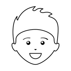 young man avatar character vector illustration design
