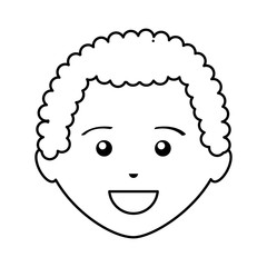 young man avatar character vector illustration design
