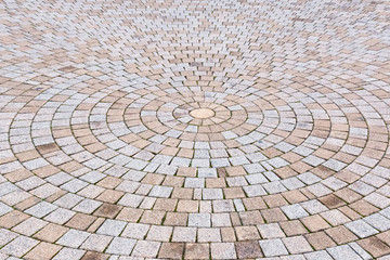 Duotone yellow and Gray Brick Stone on The Ground for Street Road