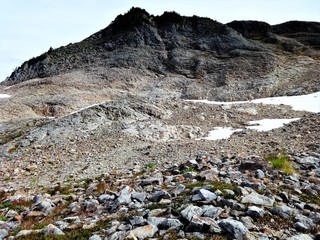 Volcanic rock formation in the North Cascades