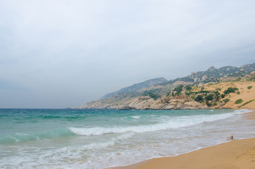 beautiful hidden beach at Mui Dinh, Ninh Thuan, Vietnam
