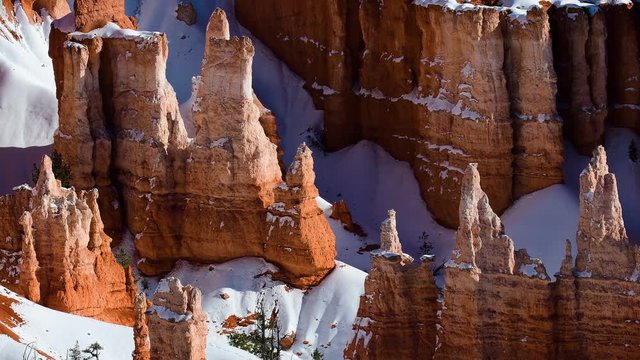 Bryce canyon in winter