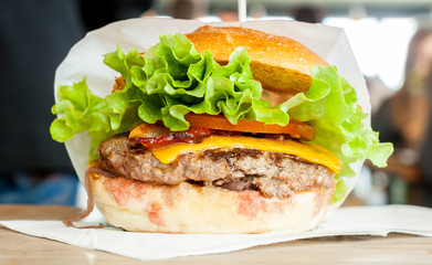 tasty beef burger