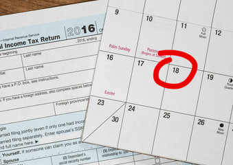 Tax day for 2016 returns is April 18, 2017