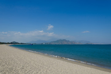 Ninh Chu beach at Phan Rang - Thap Cham, Ninh Thuan. Ninh Thuan is a new destination of Vietnam.