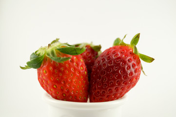 3 strawberries