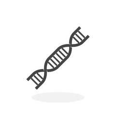 Dna Icon. Vector logo on white background