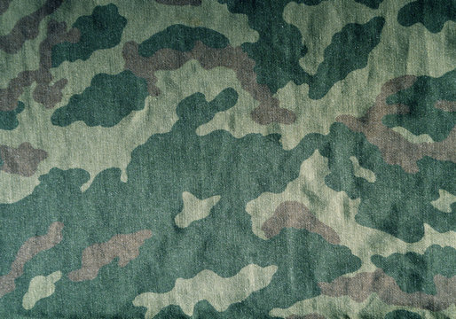 Old camouflage uniform cloth pattern
