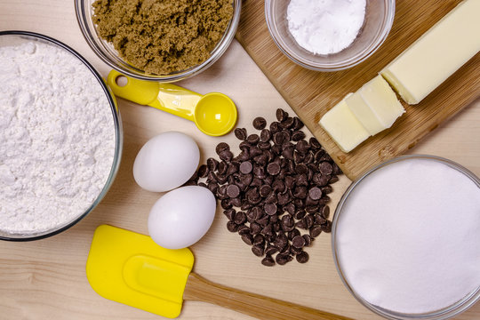 Baking Ingredients From Above