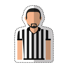 referee sport avatar character vector illustration design