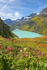Naklejka na ściany i meble landscape in the Swiss Alps, Switzerland