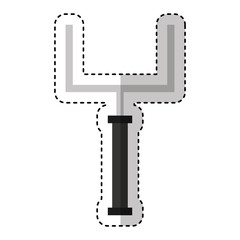 american football arch icon vector illustration design