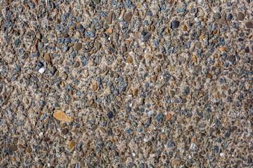 Close up Abstract small stone concrete cement floor texture background