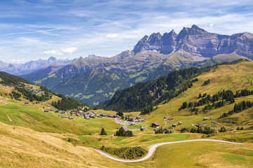 picturesque landscape with Swiss Alps, Switzerland