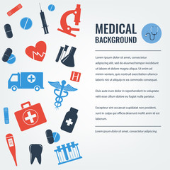 Medical background. Healthcare and Medical concept. Vector