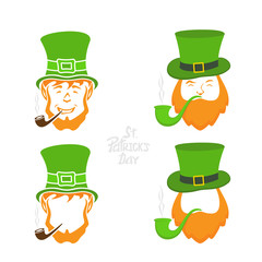 Patrick Day leprechaun icons