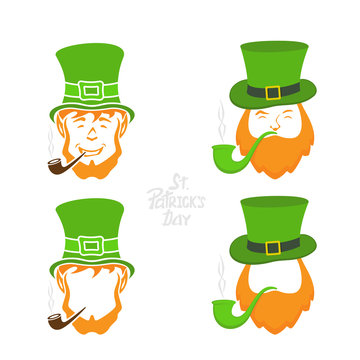 Patrick Day leprechaun icons