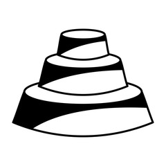 pyramid emblem infographic icon vector illustration design