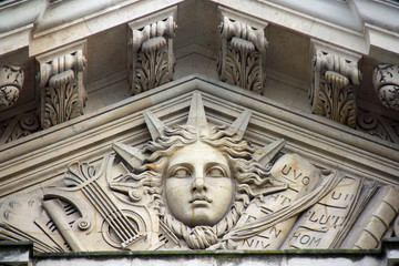 Effigie de Louis XIV le Roi-Soleil à Paris, France