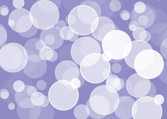 white bokeh bubbles on blue background