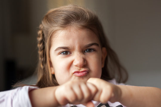 girl with a silly expression