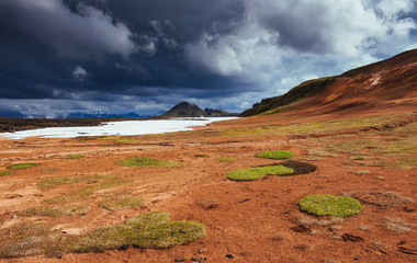 The picturesque landscapes forests and mountains of Iceland