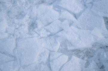 Obraz premium Тающий весенний лёд