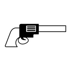 cowboy gun isolated icon vector illustration design