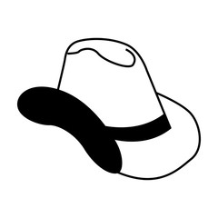 cow boy hat isolated icon vector illustration design