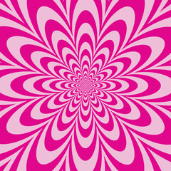 Infinite Flower design in pink.