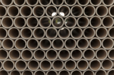Cardboard tubes on stack